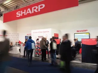 sharp booth intersolar munich exhibition