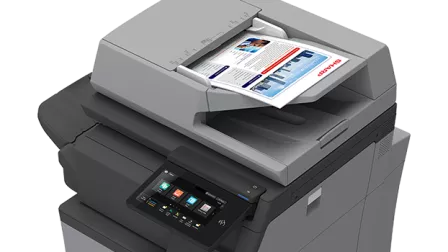 An MFP scanning documents