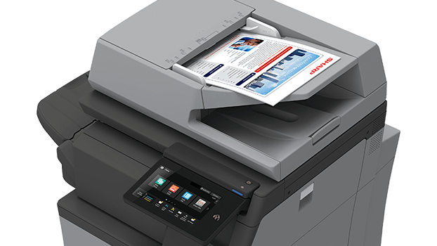 An MFP scanning documents